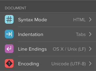 document settings document settings